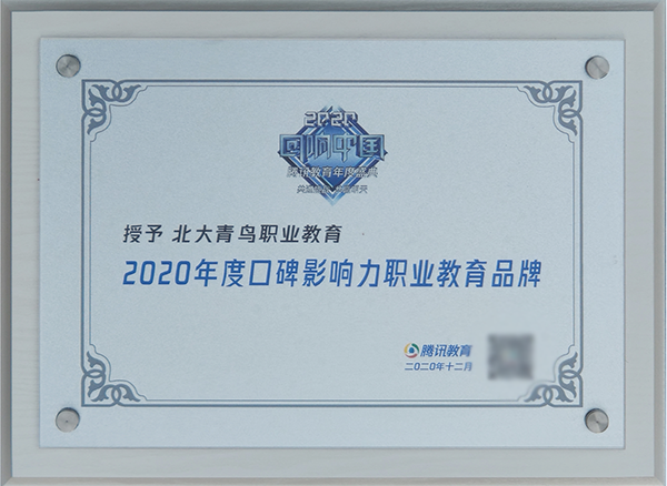 2020年度口碑影響力職業(yè)教育品牌